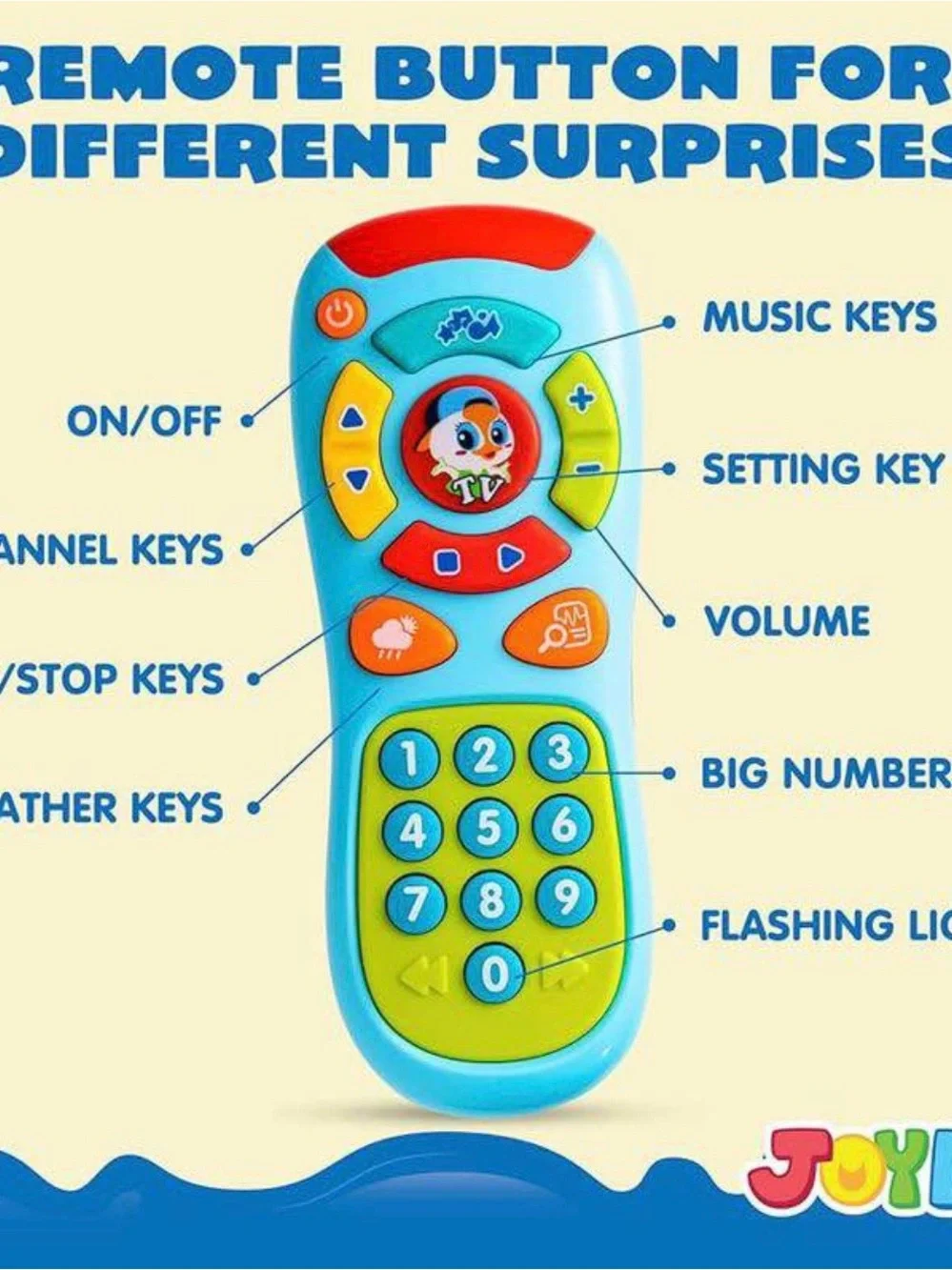Kids' Bright Toy Remote and Smartphone Set - Blue, Green, Orange